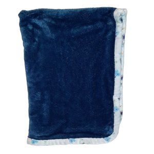 Petite L'Amour Elephant Whale Sailboat Sun Blue Security Lovey Blanket 36" X 30"